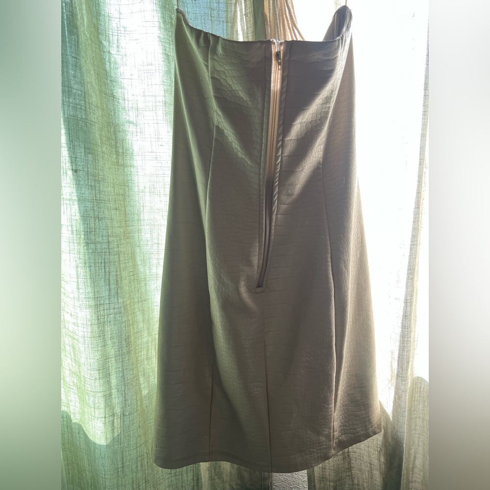 Faux leather Textured dress